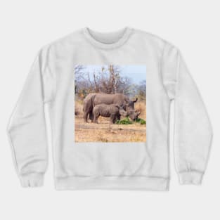 Rhino Mom and Baby Crewneck Sweatshirt